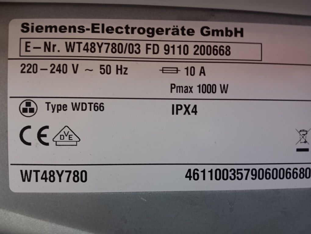 Комплект пералня и сушилня с термопомпа Siemens IQ 890 2годиниГаранция