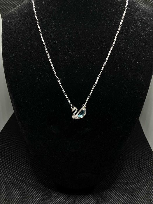 Lant Swarovski lebada albastru