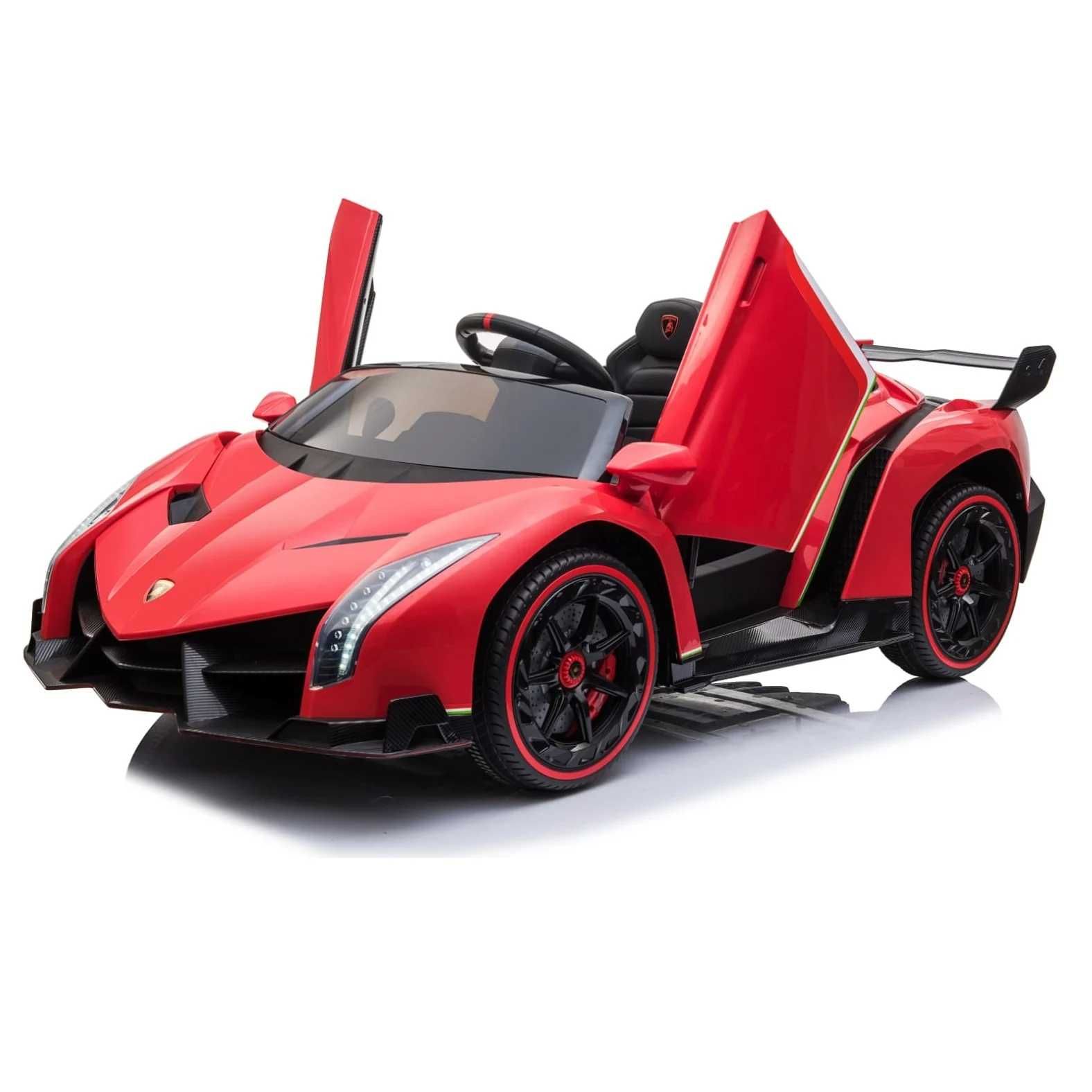 Masinuta electrica copii 2-6 ani Lamborghini Veneno 4x4 Roti Moi Rosu