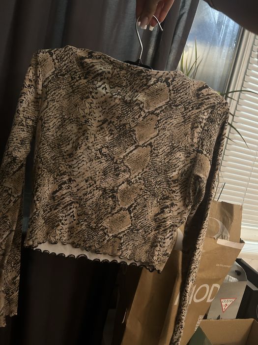 Леопардова блуза Bershka