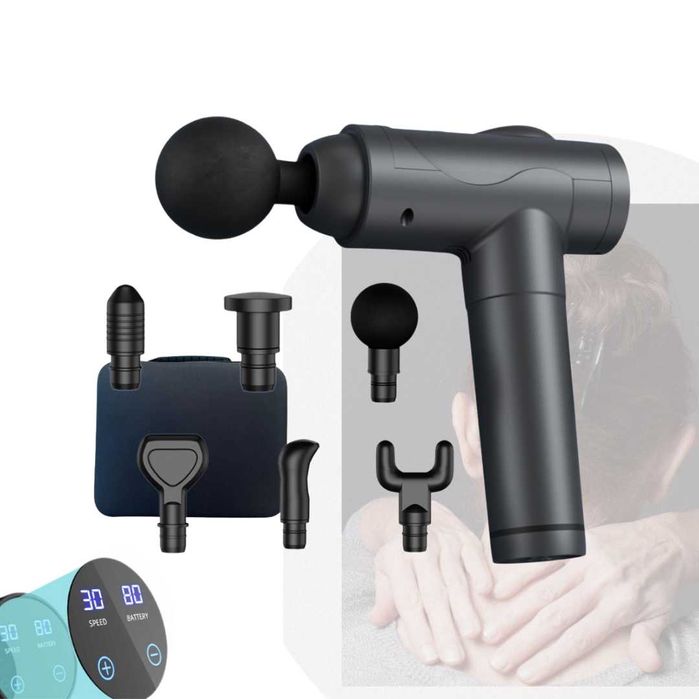 Масажен Пистолет за Дълбокотъканен Масаж 2000mAh Батерия 8 Часа Работа