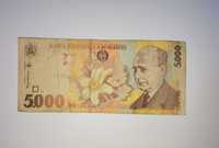 Vand bancnota 5000 lei din 1998 cu seria 001A