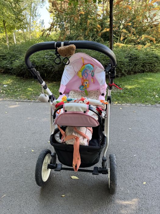 Caruț bebe Krausman 3 în 1 Jet Pink
