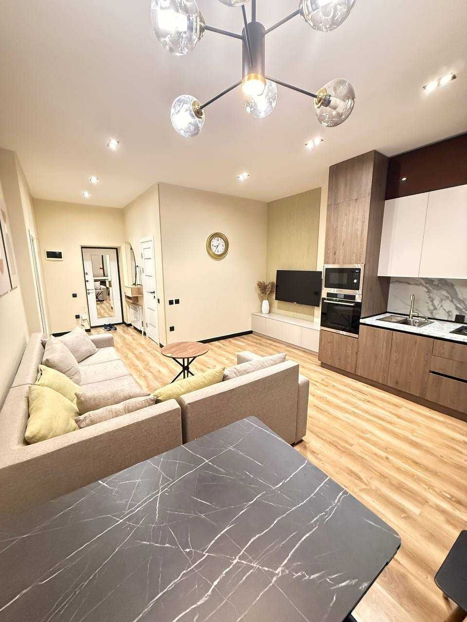 2-комнатная квартира-студия, 55 м², евро, кирпичный дом, эт.9/10!`