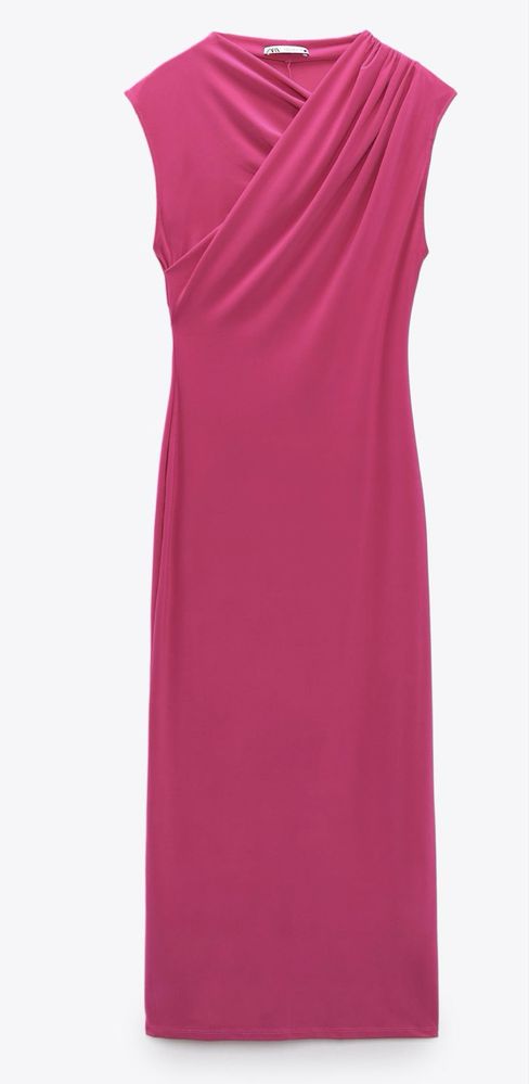 Рокля ZARA/ЗАРА цикламена