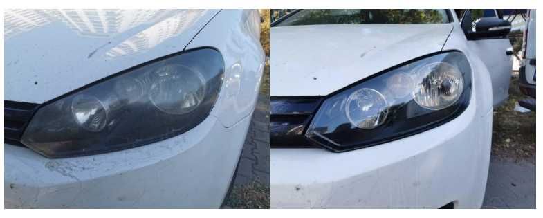 Reconditionare faruri la domiciliu