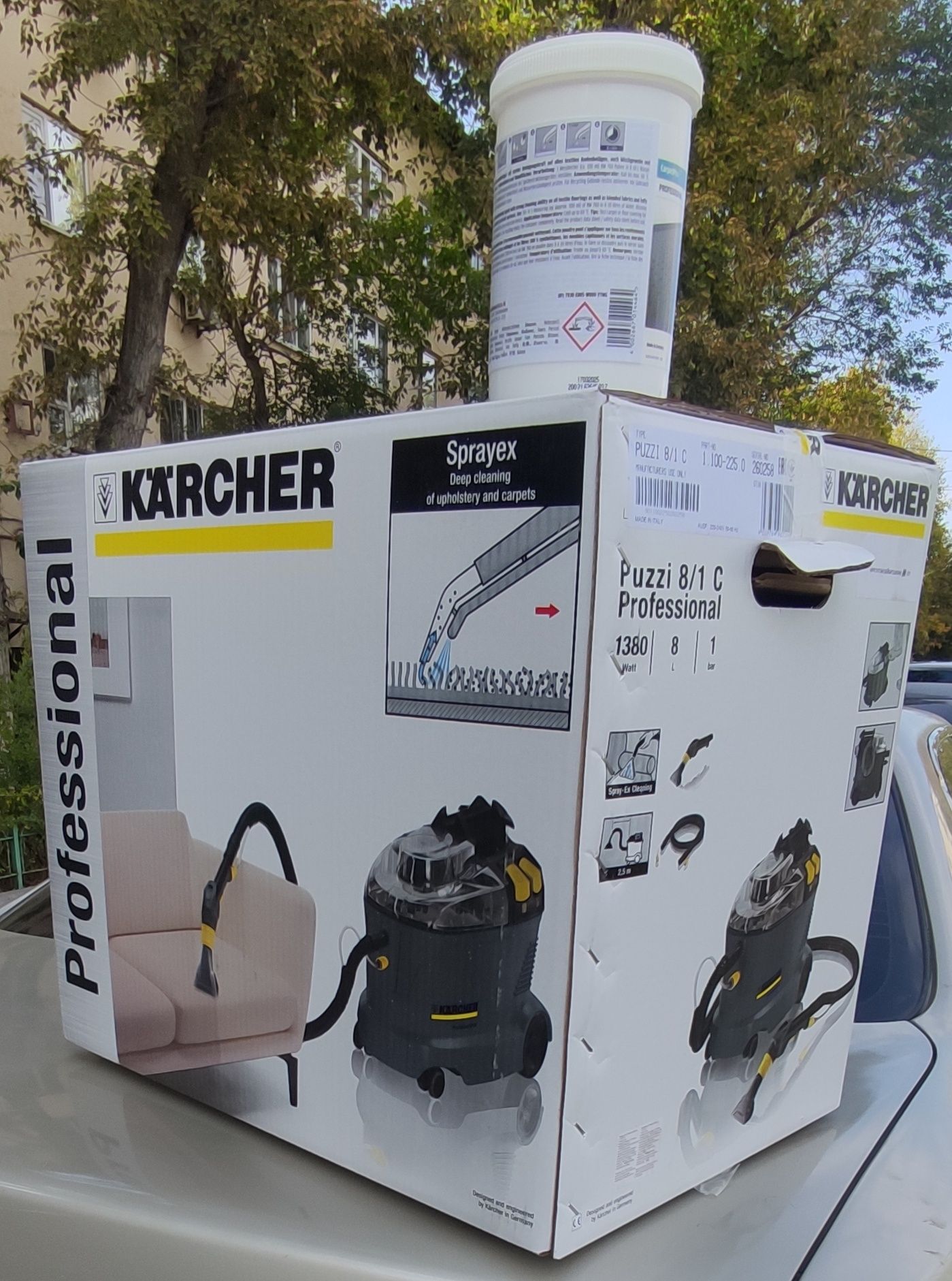 Аренда химчистки, моющий пылесос Karcher puzzi 8/1, Аренда