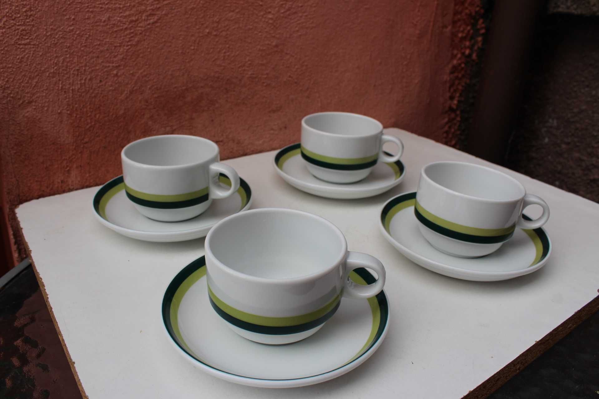 Set portelan 4 persoane ROSENTHAL Ambrogio Pozzi, Duo Exotic Green