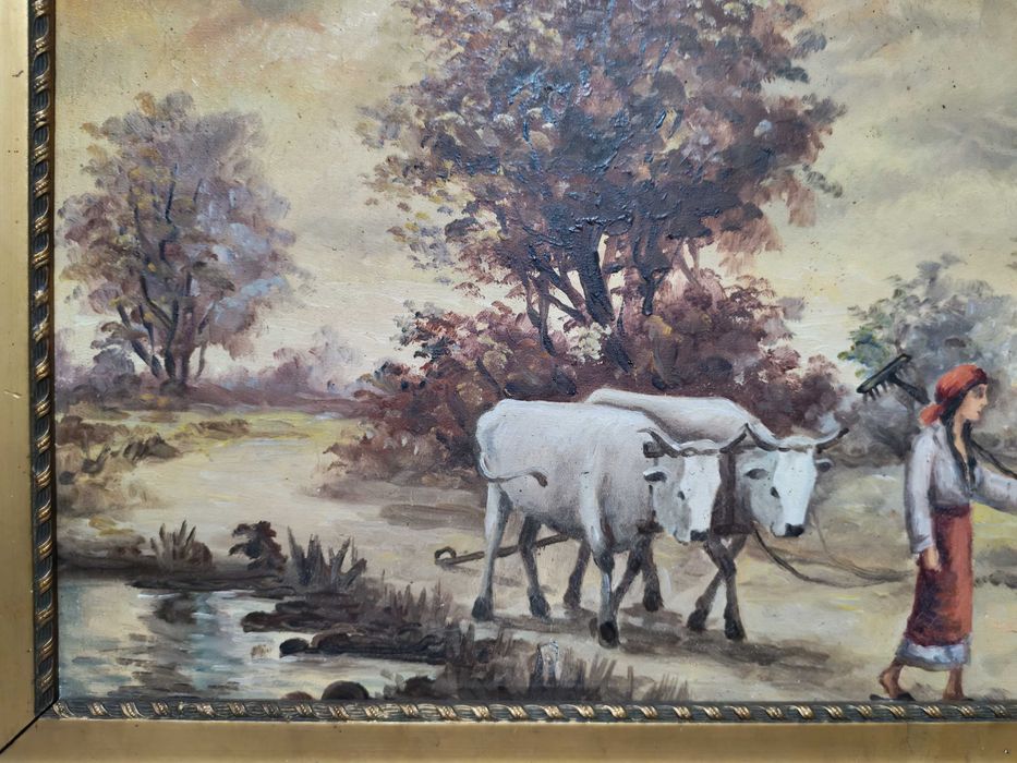 Tablou u/p semnat G. Petrovici (Petrașcu ?)