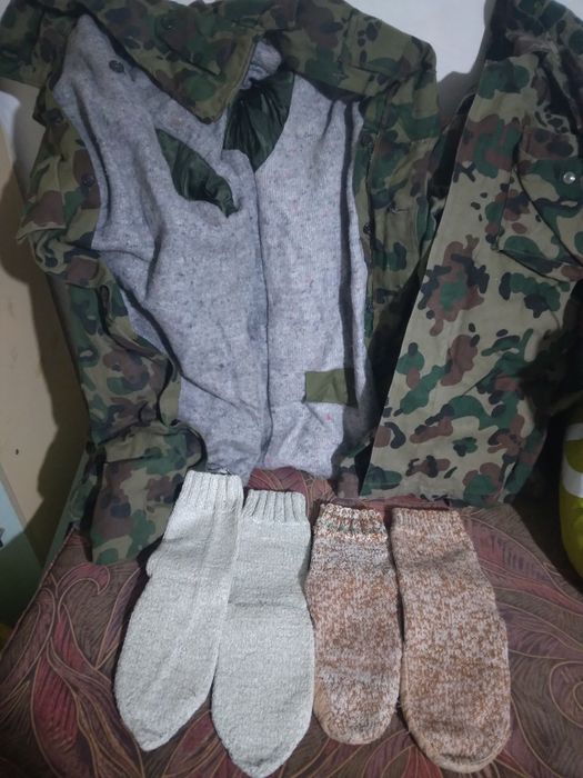 Scurtă iarnă, veston, ciorapi lână