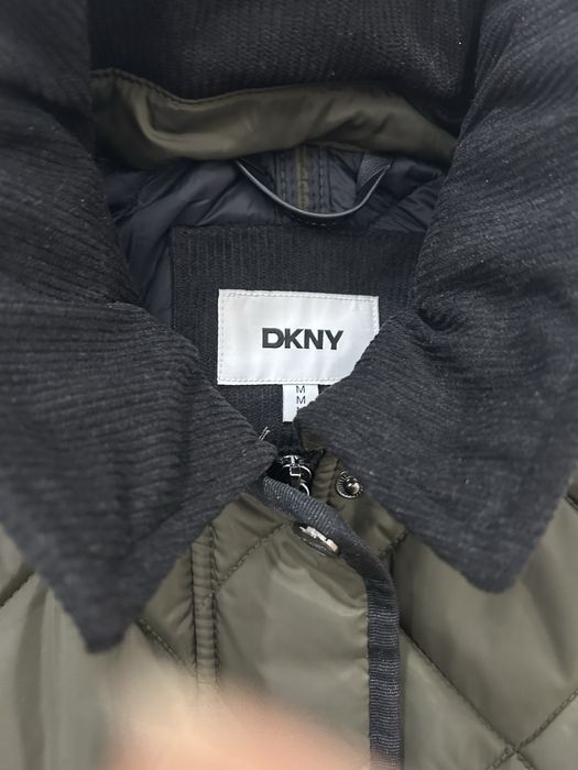 Geaca Dkny culoare verde, de tranzitie  dimensiuni standard