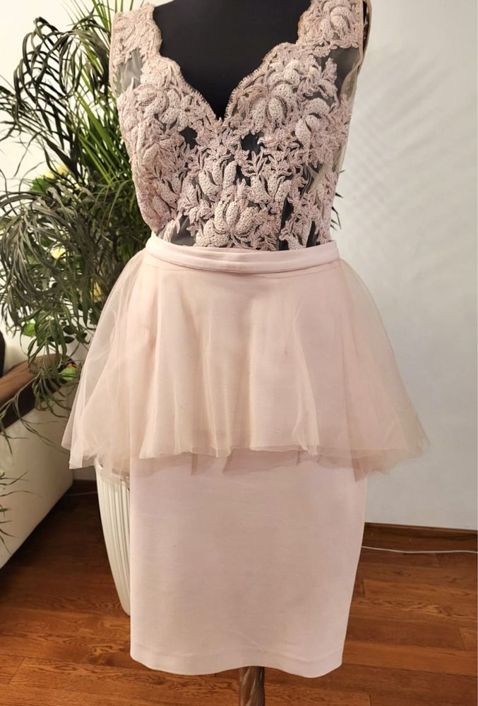 Rochie roz pal facuta pe comanda
