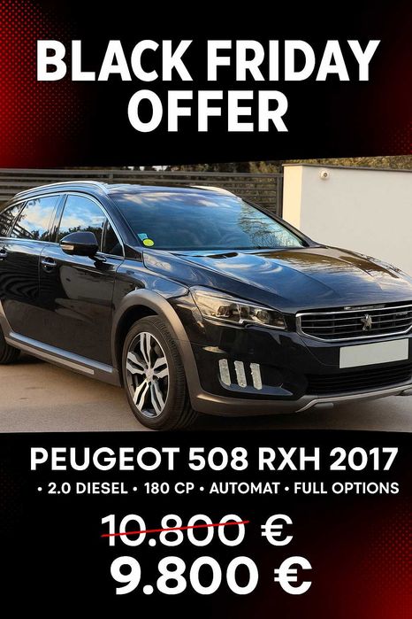 Peugeot 508 RXH 2.0 BlueHDi (2017)//Automat//Panoramic - BLACKFRIDAY