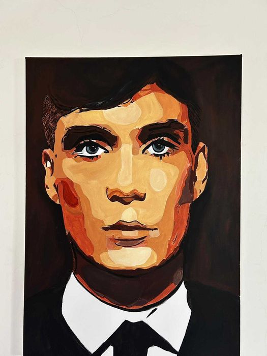 Tablou Thomas Shelby- Peaky Blinders acrilice pe panza 50x70