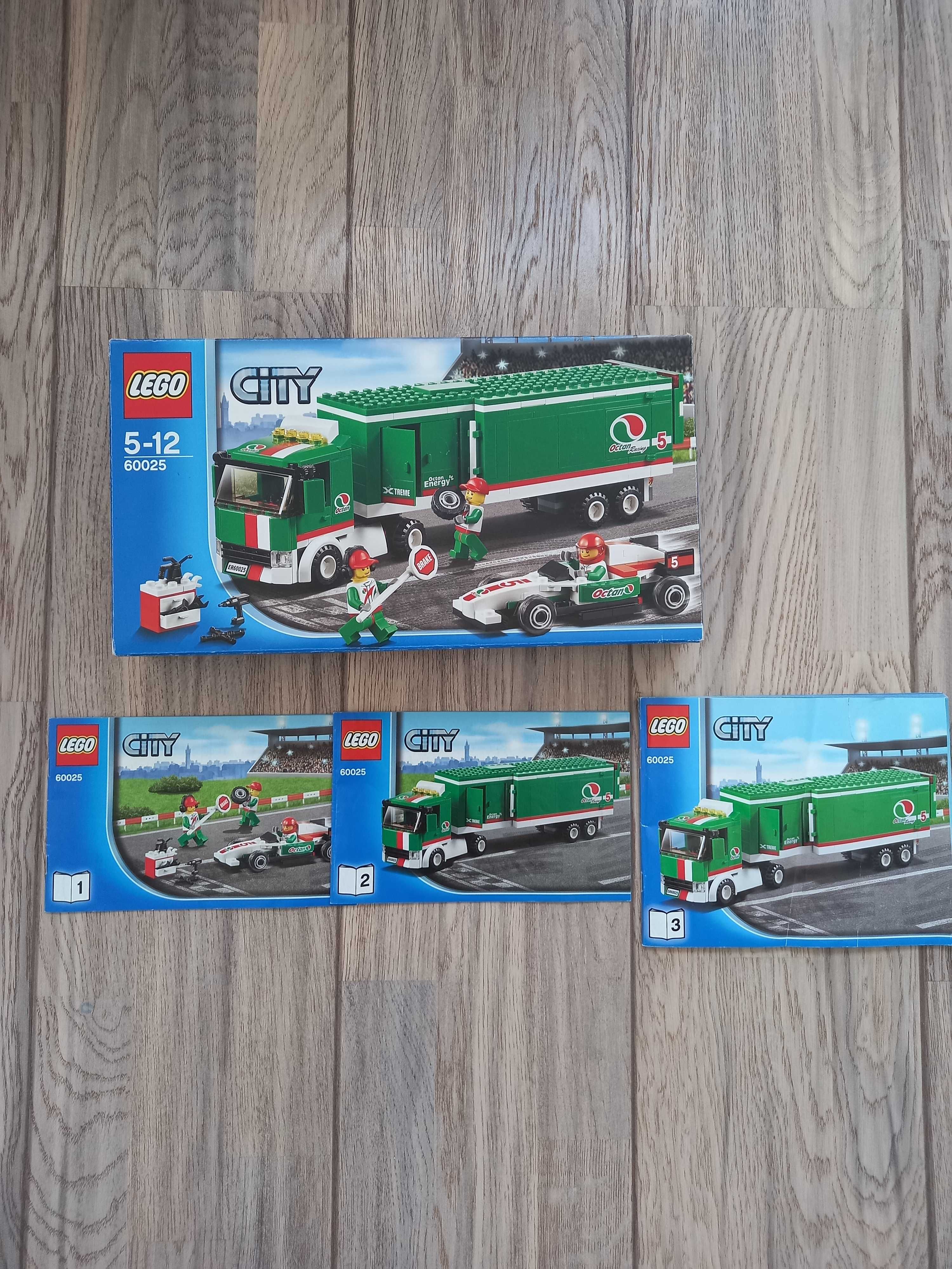 Lego City, camion Grand Prix, 60025, complet, 5-12 ani