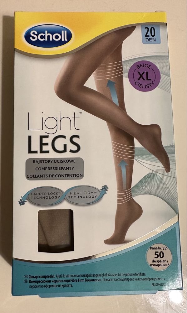 Scholl Light Legs negru marimea XL