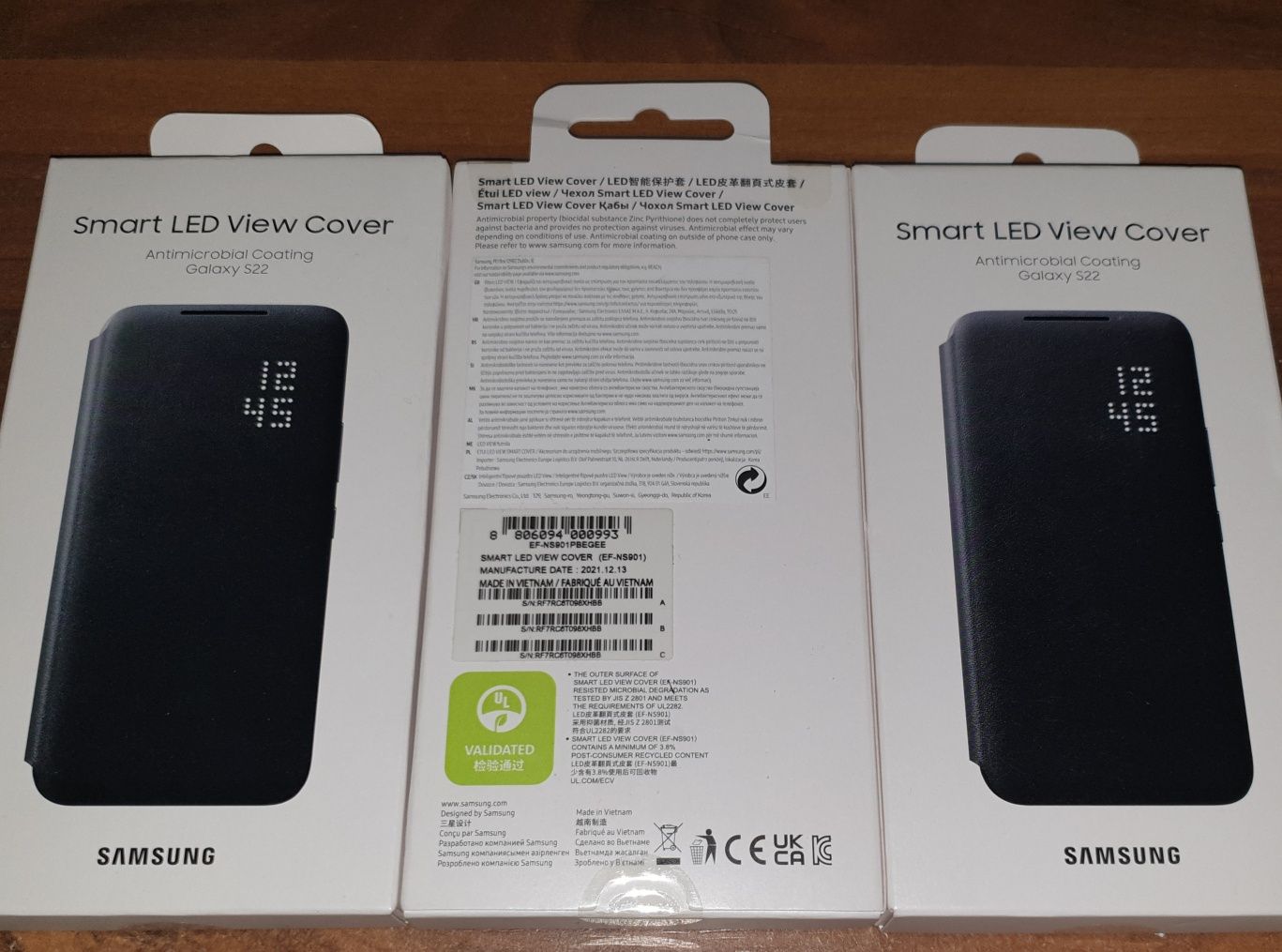 Husa flip smart activa originala Samsung Smart Led View Cover S22 S901
