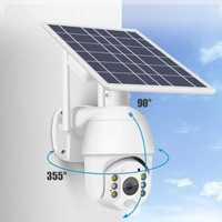 Camera de supraveghere wireless cu panou solar, 1080p,4G, 355°