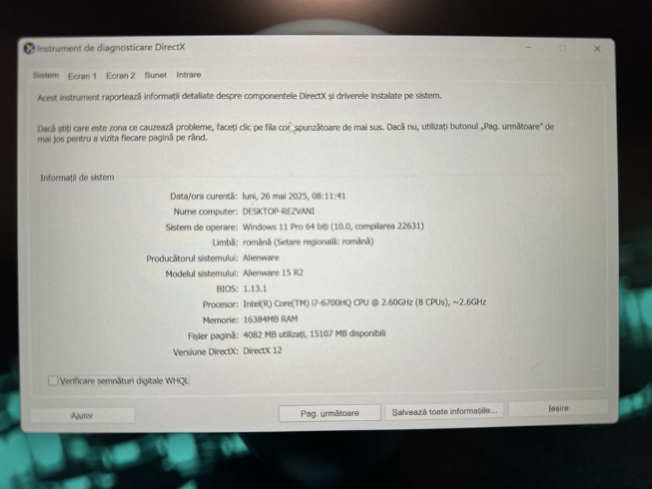 Laptop i7 Alienware R15 GTX 970M, SSD,  – ideal gaming/editare