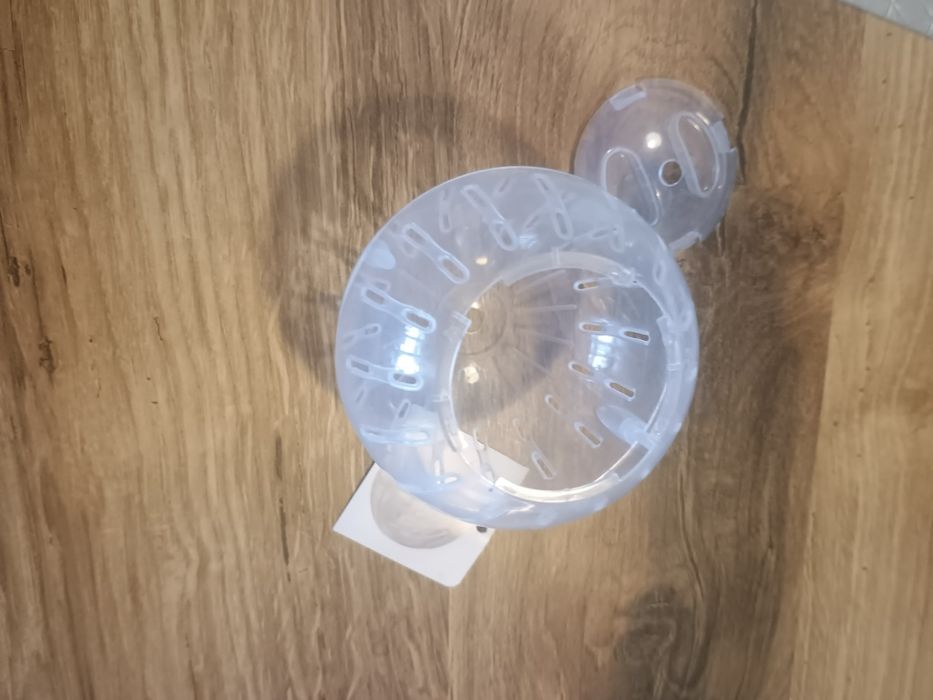 Cusca transport hamsteri,dozator apa ,capac transparent ,minge plimbar