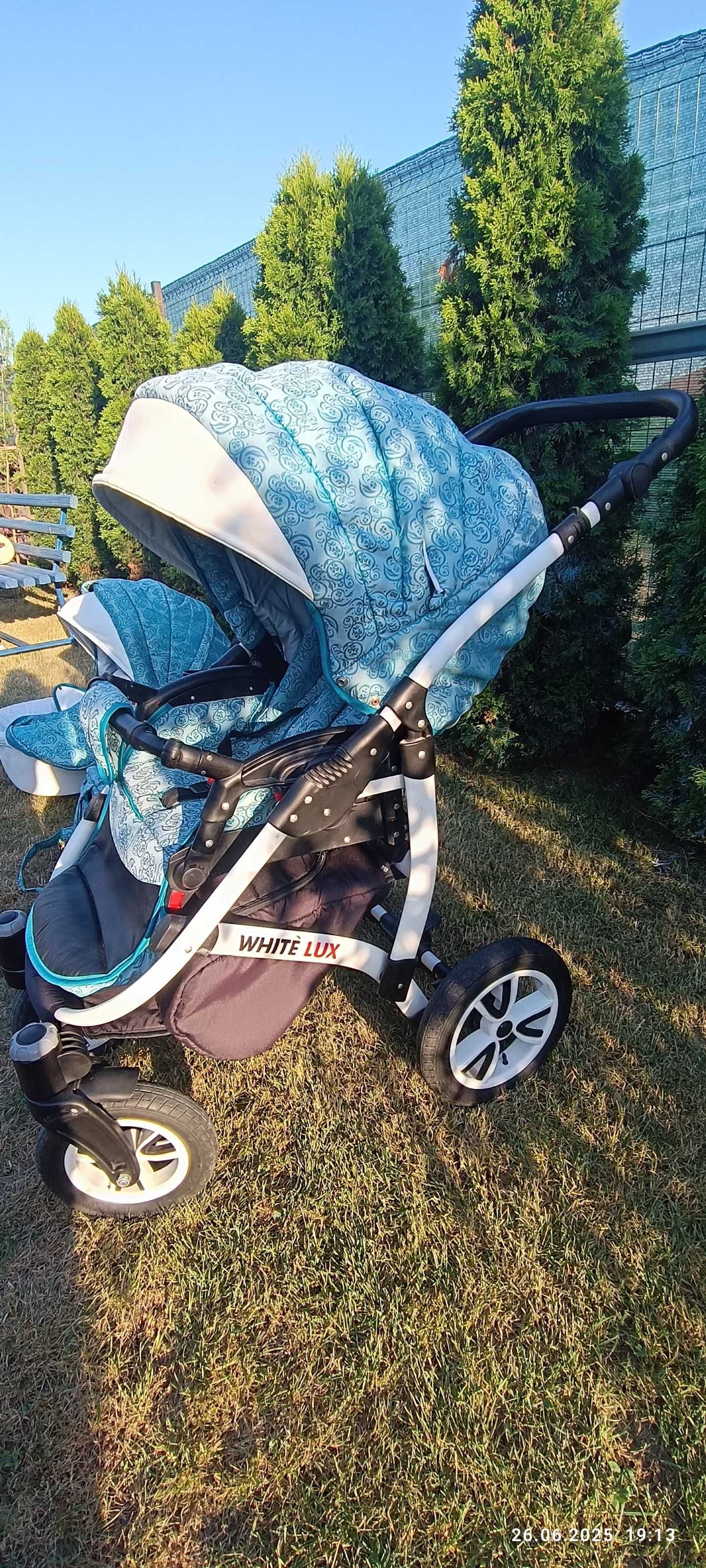 Cărucior 3in 1 WHITE LUX