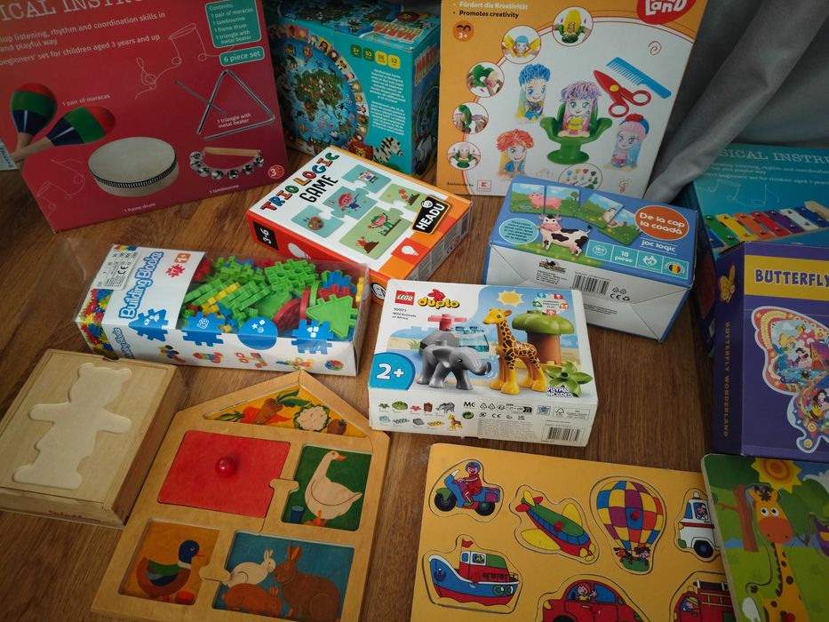 Jucării montessori lemn