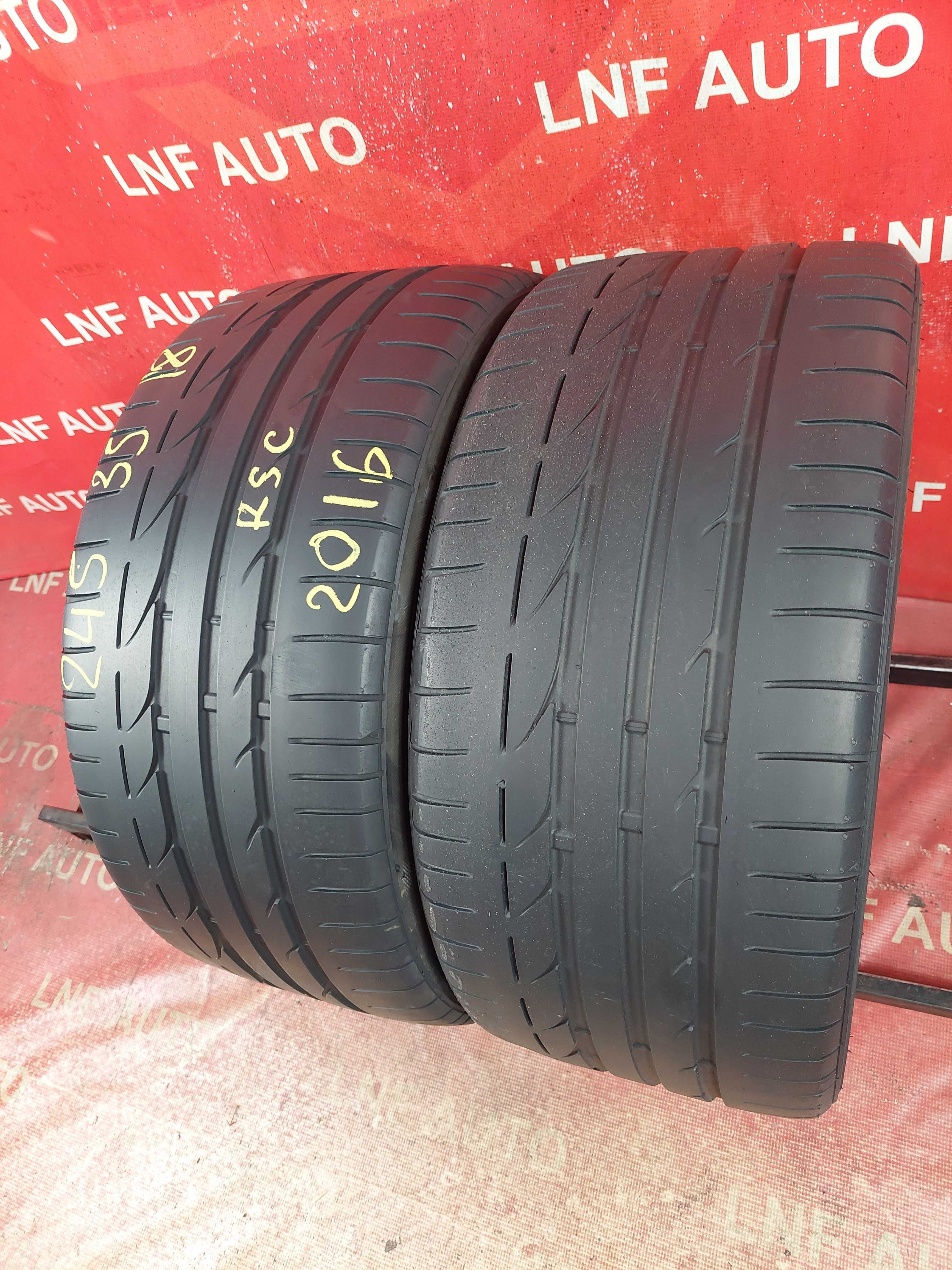 Anvelope de VARA - 245/35/18 - BRIDGESTONE - 5.73 MM - DOT 2016 RFT !