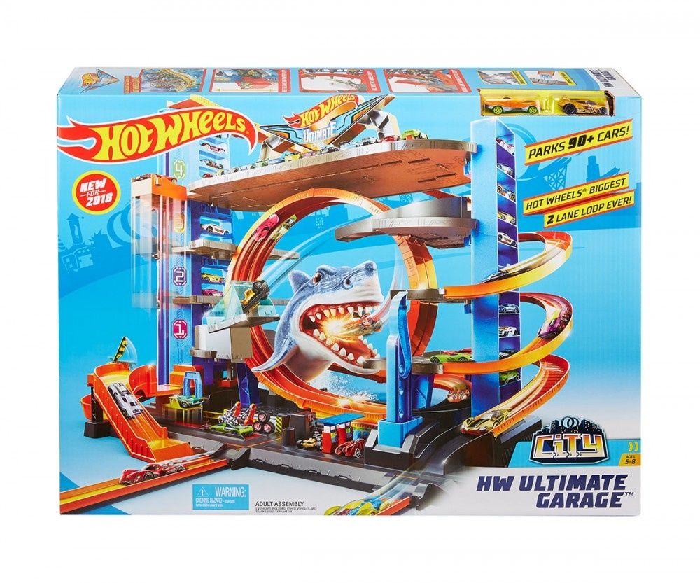 Игрален комплект Hot Wheels, голям гараж