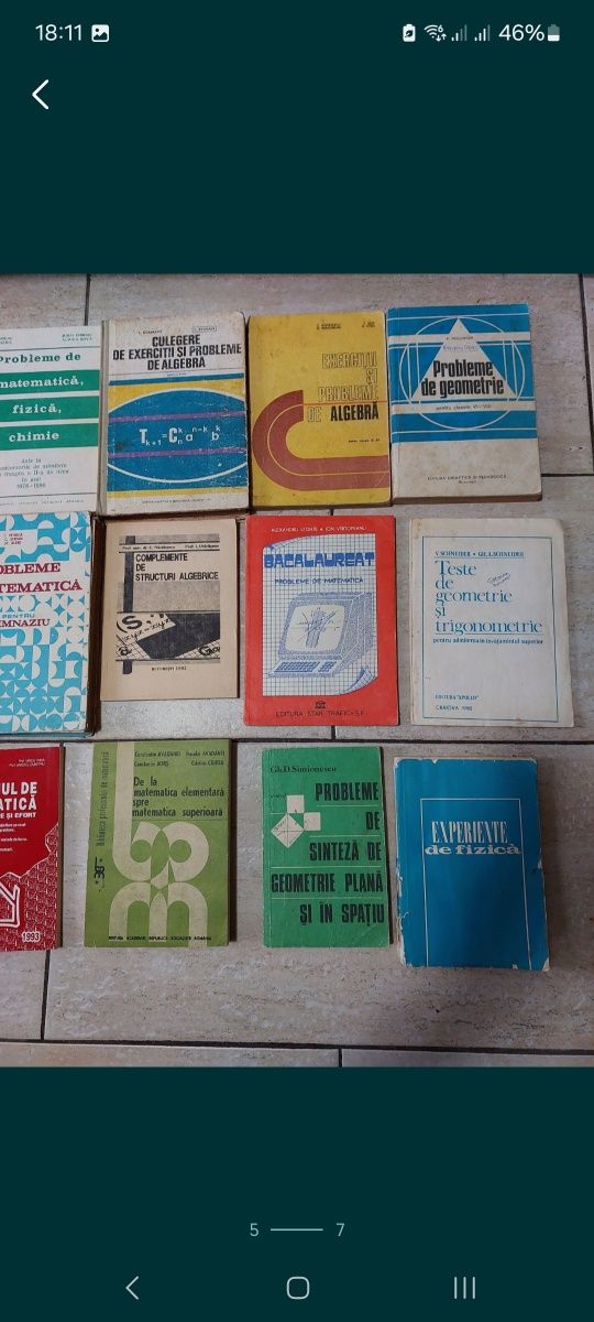 Culegeri matematică, fizică și chimie