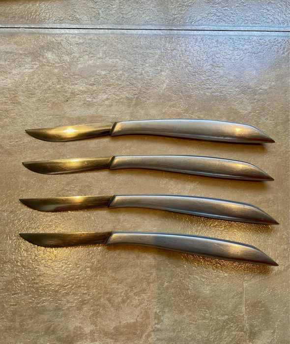 Set 4 cutite de steak Murphy forjate manual din anii 1930-1940