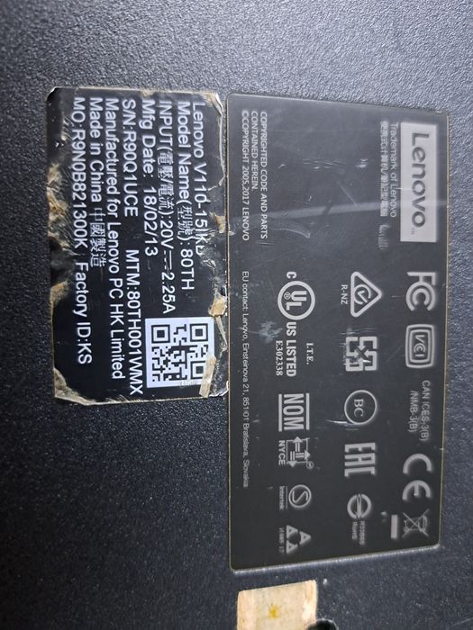 Dezmembrez  Laptop Lenovo V110-15IKB  80 TH