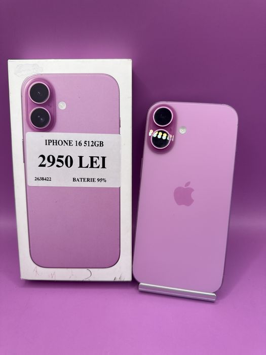 Iphone 16 512GB Baterie 95% •Matei Amanet Crangasi•26384