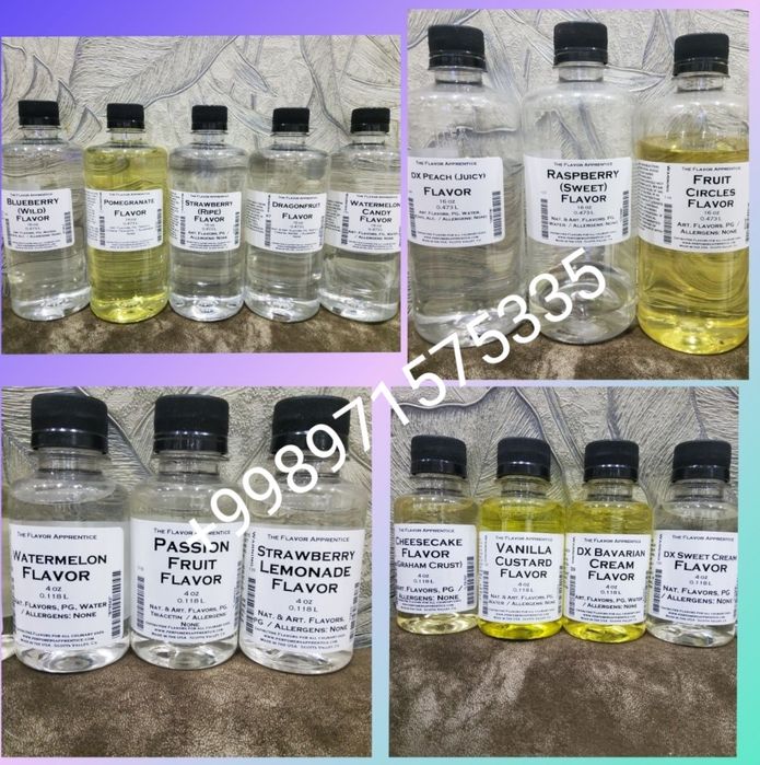 Ароматизаторы пищевые  [Сша, Китая] Vg , Pg