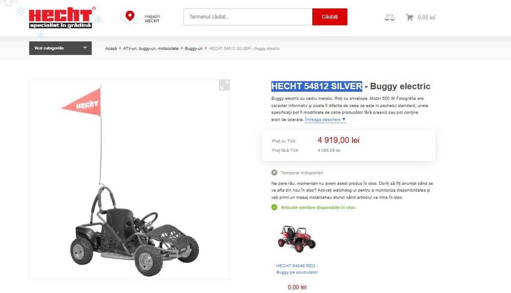 Vand Buggy Electric HECHT