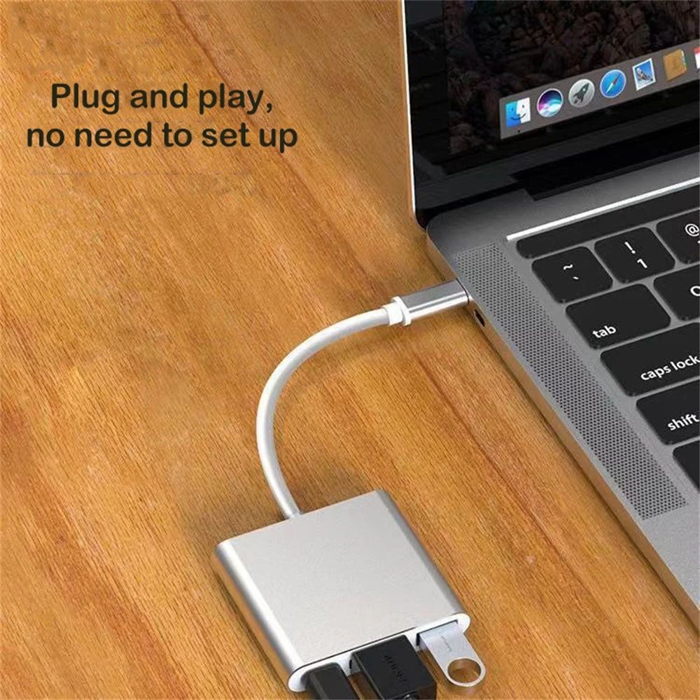 Adaptor MacBook Laptop Type C Hdmi USB PC Laptop Adaptor Tip C HDMI