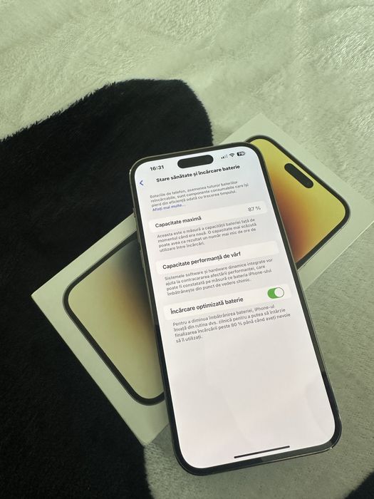 Iphone 14 pro max 128gb culoare gold