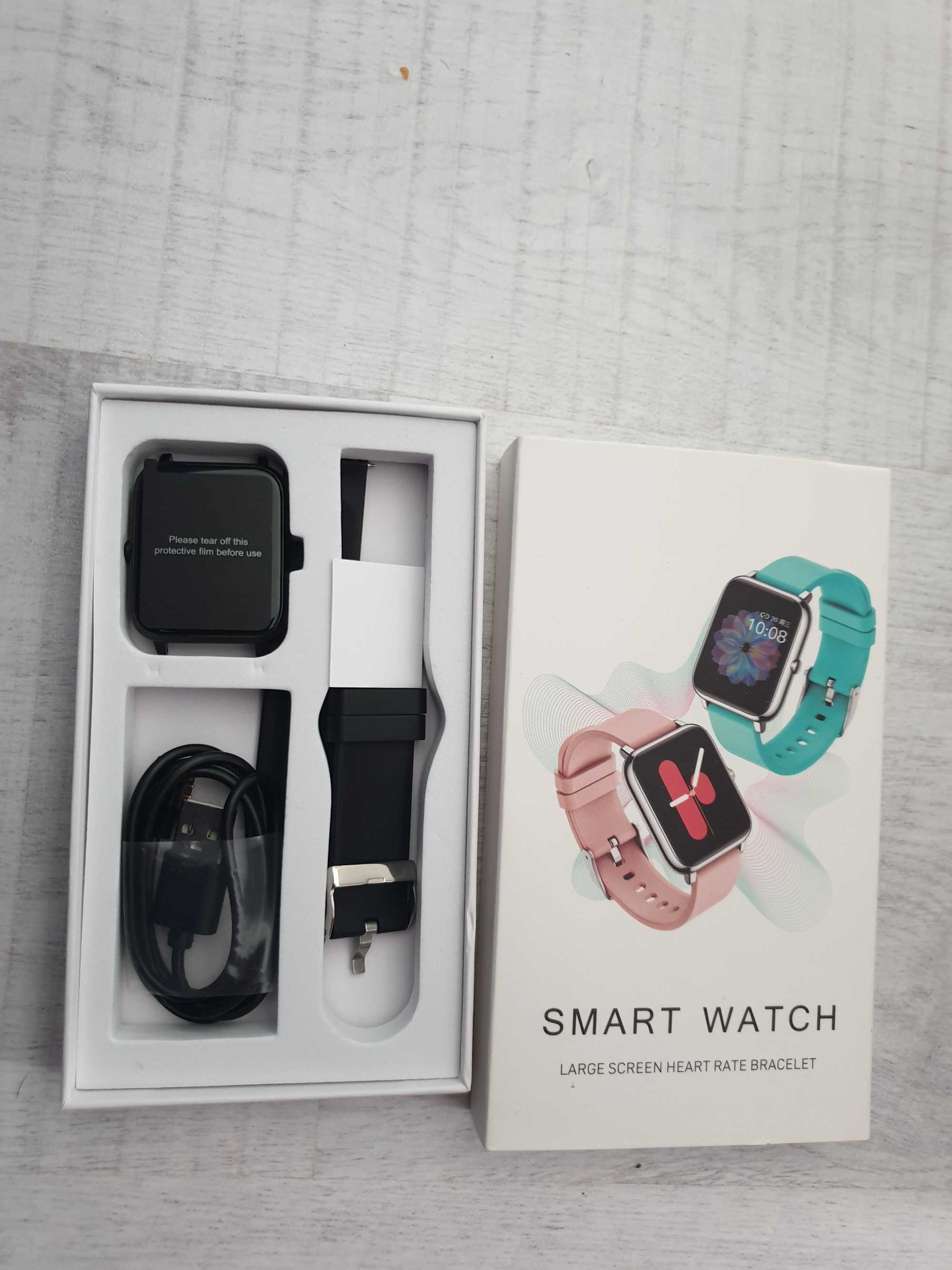 Ceas Smartwatch black , Carcasa space grey aluminium