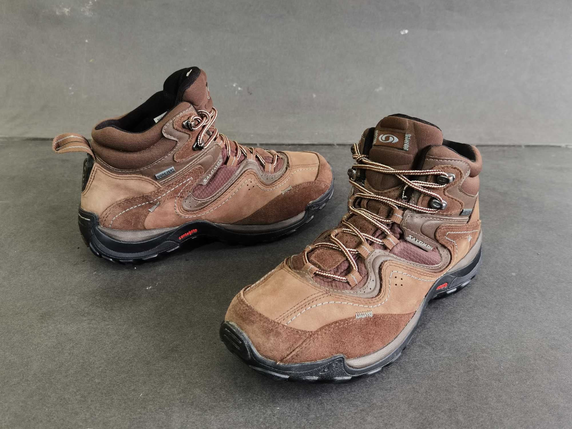 Bocanci PIELE  39 40 Ghete munte dama copii SALOMON GORETEX Ca NOI
