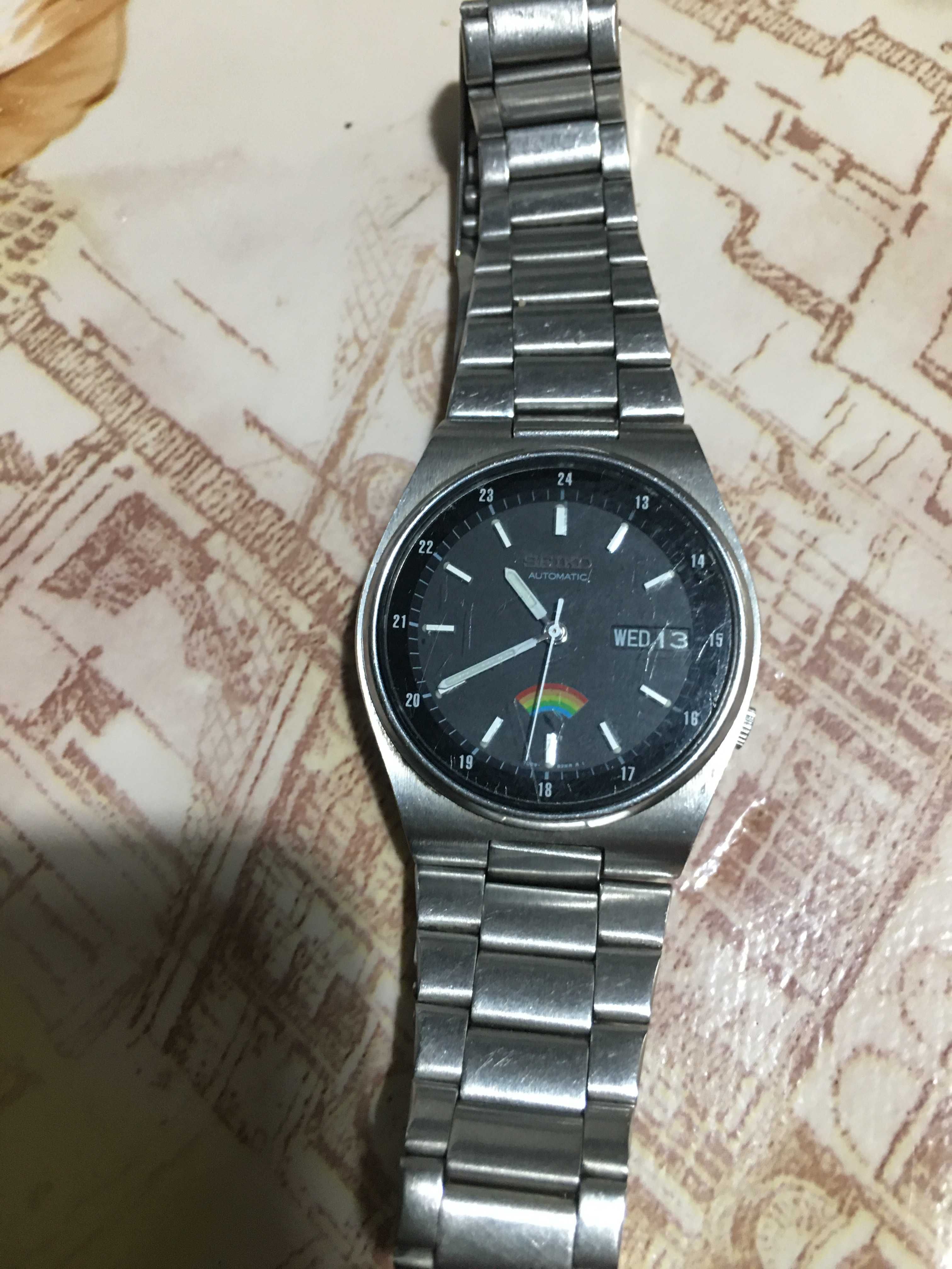 Ceas automat Seiko 7009-3160 cu cadran curcubeu