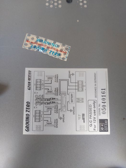 Ground zero усилитель