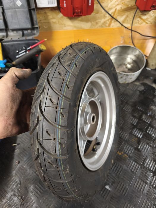 Roată completa spate gy6 pe 10