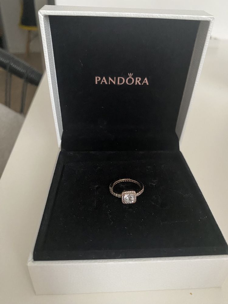 Inel Pandora placat cu aur roz