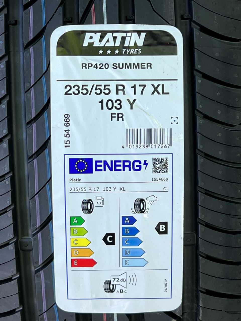 235/55/17 Летни гуми PLATIN 235/55 R17 103Y XL борд 2355517  DOT24