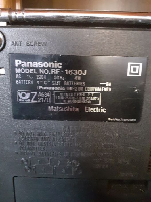 Panasonic model RF-1630