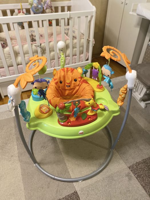 Fisher Price Laught and Learn Бебешко бънджи Rainforest Jumperoo