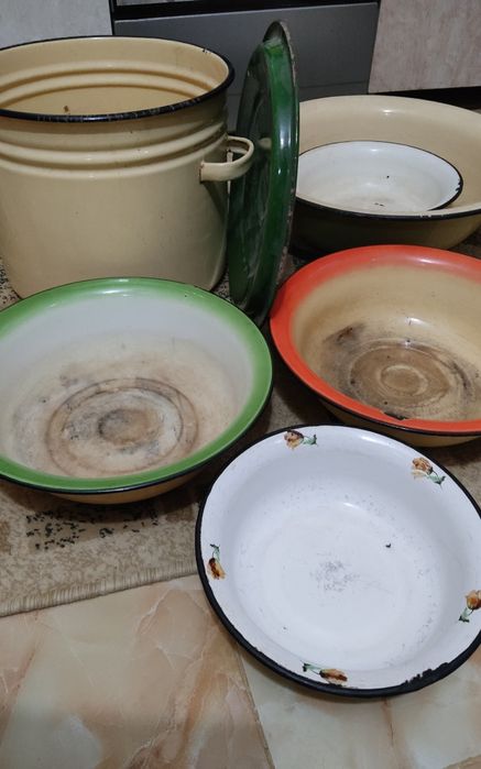 Посуда эмалированная цена за все вместе