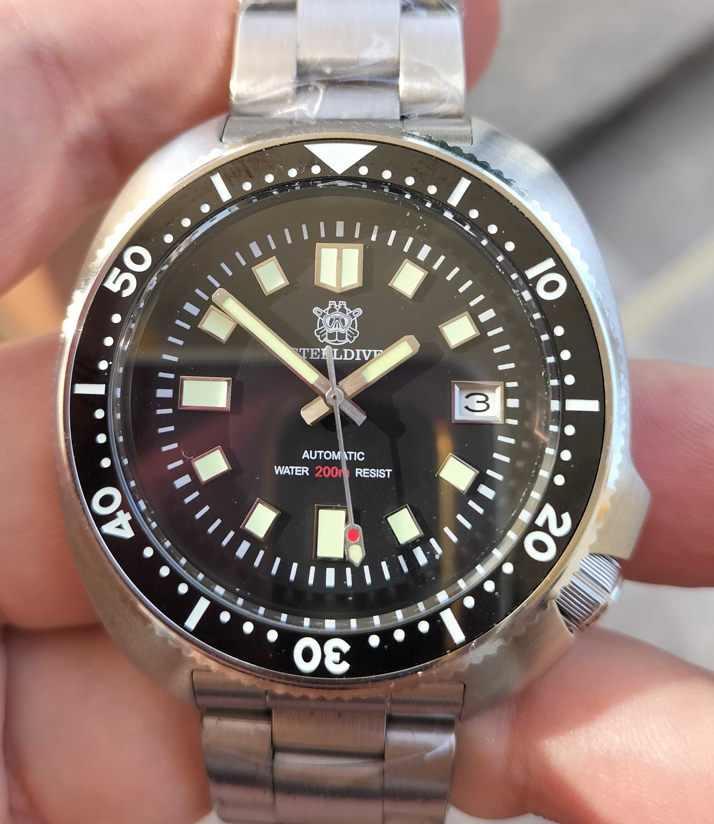 Steeldive SD1970 44mm Automat Seiko NH35 Diver Profesional 200 m