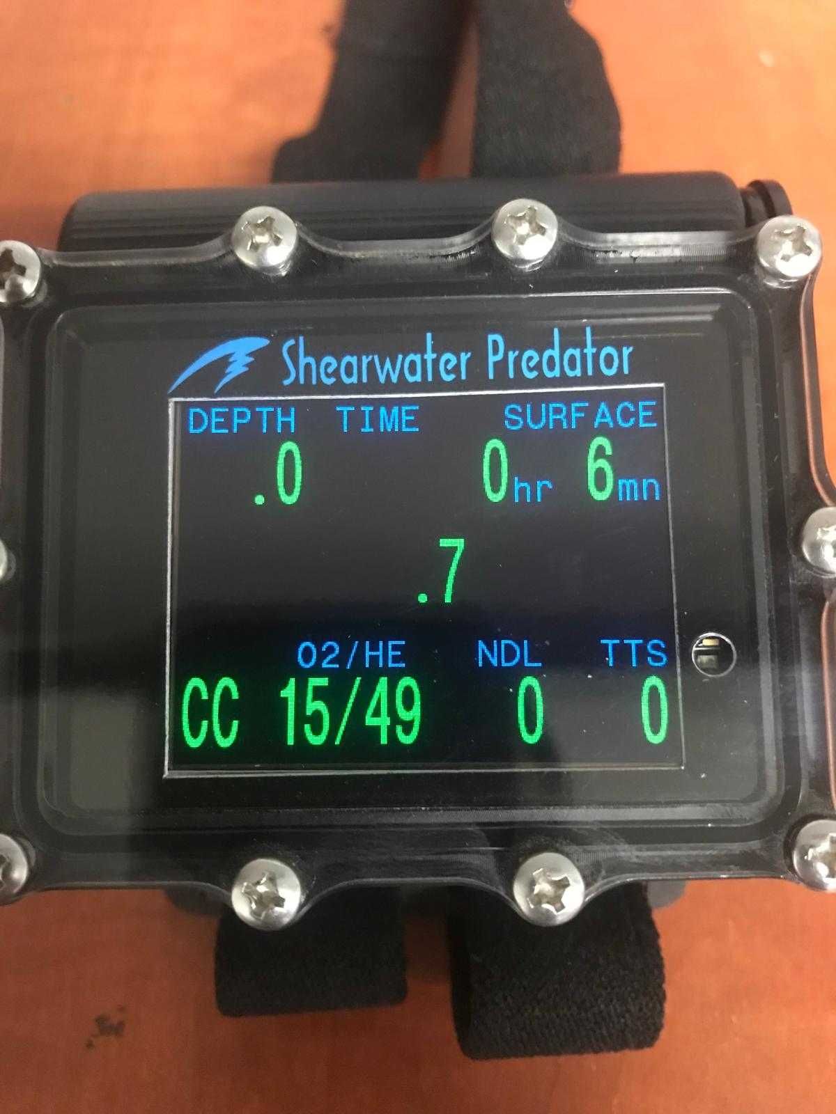 Computer scufundari Shearwater Predator  ca nou!