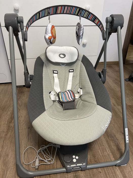 Balansoar leagan electric bebe, Lionelo Otto, pliabil