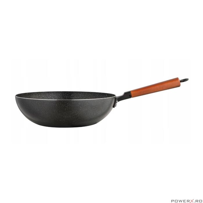 Tigaie din aluminiu Wok Florina Thai 30 cm, Negru